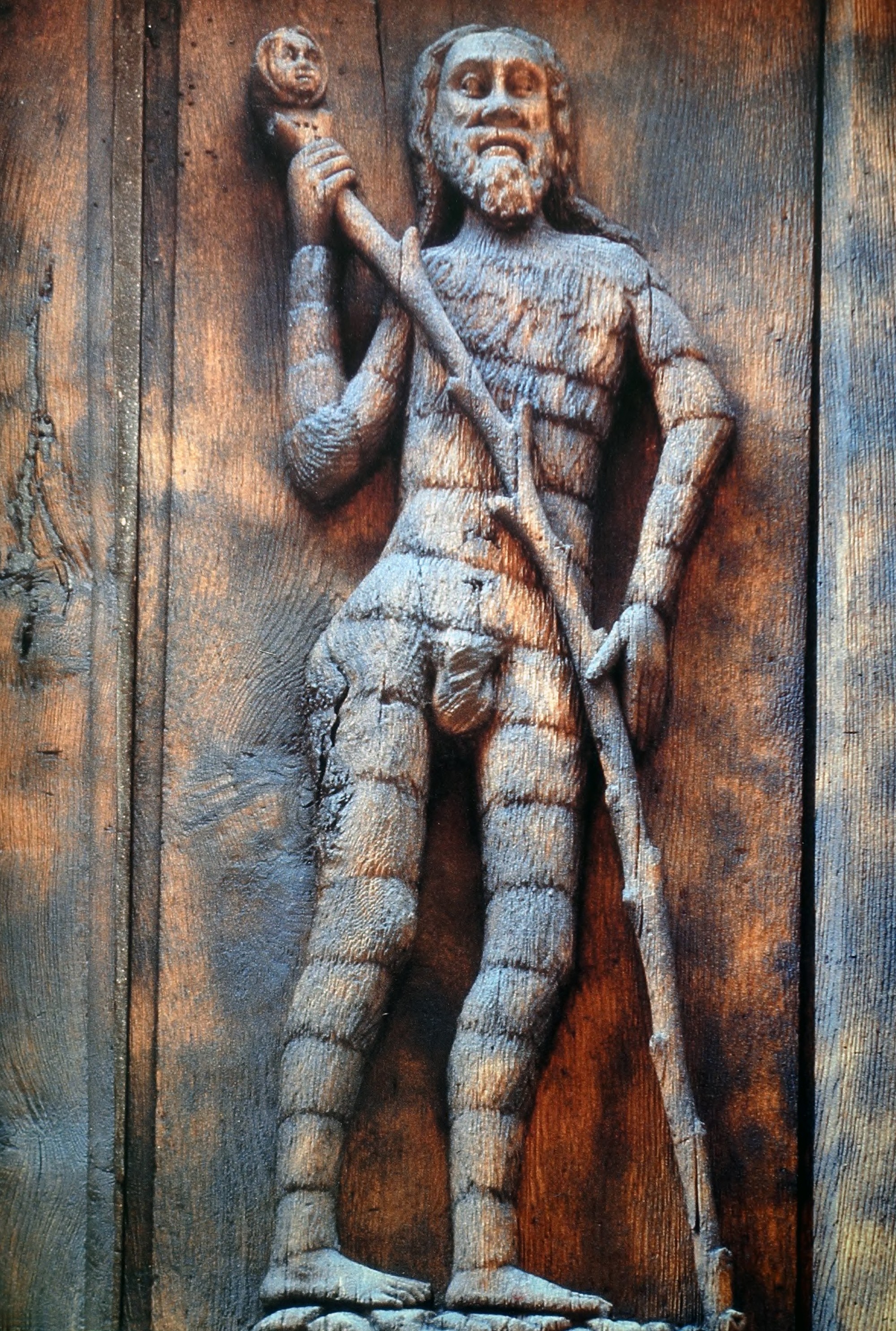 Homme Sauvage Sculpt Sur La Faade De La Maison Des Artisans Thiers Xvie Sicle