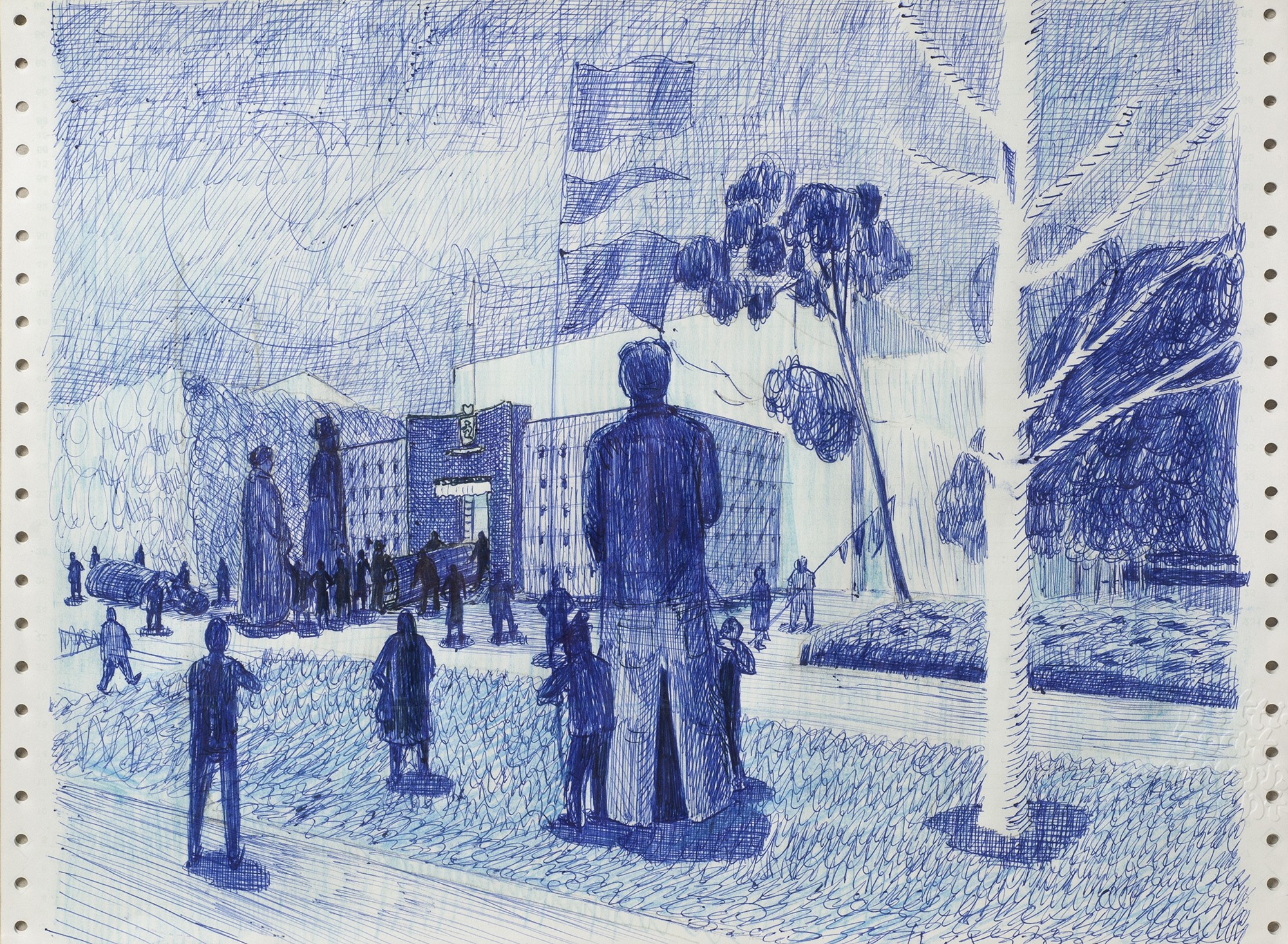 Pg Dessin Entree Des Geanx Au Pavillon Mid